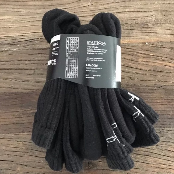 Under Armour UA PERFORMANCE Crew Socks 4 Pack - Picture 3 of 5